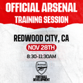 Official Arsenal Training Session – Redwood City, CA
