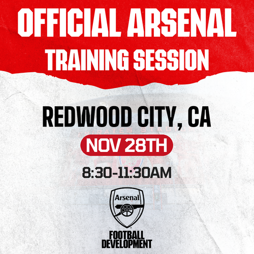 Official Arsenal Training Session – Redwood City, CA